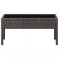 Preview: Gartentisch Braun 75x40x37 cm Poly Rattan