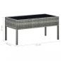 Preview: Gartentisch Grau 75x40x37 cm Poly Rattan