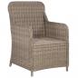 Preview: 9-tlg. Garten-Essgruppe Poly Rattan Braun