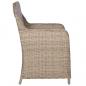 Preview: 9-tlg. Garten-Essgruppe Poly Rattan Braun