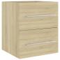 Preview: Waschbeckenunterschrank Sonoma-Eiche 41x38,5x48cm Holzwerkstoff