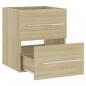 Preview: Waschbeckenunterschrank Sonoma-Eiche 41x38,5x48cm Holzwerkstoff