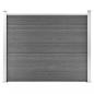 Preview: ARDEBO.de - Zaunelement WPC 180x146 cm Grau