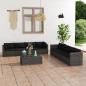 Preview: ARDEBO.de - 9-tlg. Garten-Lounge-Set mit Kissen Poly Rattan Grau