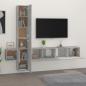 Preview: 5-tlg. TV-Schrank-Set Betongrau Holzwerkstoff