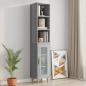 Preview: Wandschrank Grau Sonoma 34,5x32,5x90 cm Holzwerkstoff