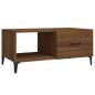 Preview: Couchtisch Braun Eichen-Optik 90x50x40 cm Holzwerkstoff