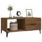 Preview: Couchtisch Braun Eichen-Optik 90x50x40 cm Holzwerkstoff