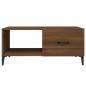 Preview: Couchtisch Braun Eichen-Optik 90x50x40 cm Holzwerkstoff