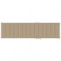 Preview: Sonnenliege mit Auflage Beige Massivholz Teak