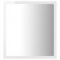 Preview: LED-Badspiegel Hochglanz-Weiß 40x8,5x37 cm Acryl