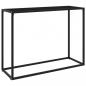 Preview: ARDEBO.de - Konsolentisch Schwarz 100x35x75 cm Hartglas