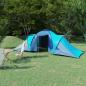 Preview: ARDEBO.de - Campingzelt 6 Personen Blau und Hellblau