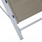 Preview: Sonnenliegen 2 Stk. mit Tisch Aluminium Taupe