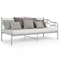 Preview: Schlafsofa Bettgestell Grau Metall 90x200 cm