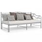 Preview: Ausziehsofa Bettgestell Grau Metall 90x200 cm