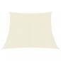 Preview: ARDEBO.de - Sonnensegel 160 g/m² Creme 3/4x2 m HDPE