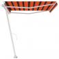 Preview: Standmarkise Manuell Einziehbar 400x300 cm Orange/Braun