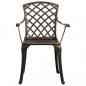 Preview: 5-tlg. Bistro-Set Aluminiumguss Bronzen