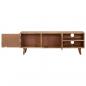 Preview: TV-Schrank 115x30x39 cm Massivholz Akazie