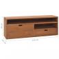 Preview: TV-Schrank 110x30x40 cm Teak Massivholz