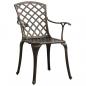 Preview: 5-tlg. Bistro-Set Aluminiumguss Bronzen