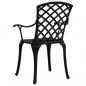 Preview: 5-tlg. Bistro-Set Aluminiumguss Schwarz