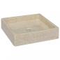 Preview: ARDEBO.de - Waschbecken Creme 40x40x10 cm Marmor