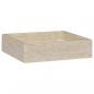 Preview: Waschbecken Creme 40x40x10 cm Marmor