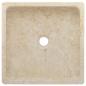 Preview: Waschbecken Creme 40x40x10 cm Marmor