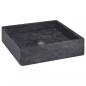 Preview: ARDEBO.de - Waschbecken Schwarz 40x40x10 cm Marmor