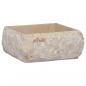 Preview: ARDEBO.de - Waschbecken Creme 30x30x13 cm Marmor