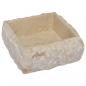 Preview: Waschbecken Creme 30x30x13 cm Marmor