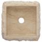 Preview: Waschbecken Creme 30x30x13 cm Marmor