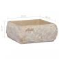 Preview: Waschbecken Creme 30x30x13 cm Marmor