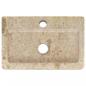 Preview: Wandwaschbecken Creme 38x24x6,5 cm Marmor