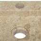 Preview: Wandwaschbecken Creme 38x24x6,5 cm Marmor