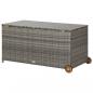 Preview: Garten-Auflagenbox Hellgrau 120x65x61 cm Poly Rattan