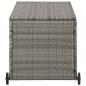 Preview: Garten-Auflagenbox Hellgrau 120x65x61 cm Poly Rattan