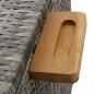 Preview: Garten-Auflagenbox Hellgrau 120x65x61 cm Poly Rattan