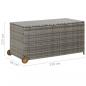 Preview: Garten-Auflagenbox Hellgrau 120x65x61 cm Poly Rattan