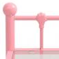 Preview: Nachttische 2 Stk. Rosa Transparent Metall und Glas