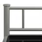 Preview: Nachttisch Grau und Schwarz 45x34,5x60,5 cm Metall und Glas