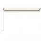 Preview: Markise Automatisch Einziehbar 450x350 cm Creme