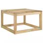 Preview: Garten-Palettentische 2 Stk. 60x60x36,5 cm Kiefernholz