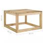 Preview: Garten-Palettentische 2 Stk. 60x60x36,5 cm Kiefernholz