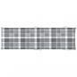 Preview: Sonnenliegen-Auflage Grau Karomuster 186x58x3 cm Oxford-Gewebe