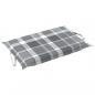 Preview: Sonnenliegen-Auflage Grau Karomuster 186x58x3 cm Oxford-Gewebe