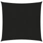 Preview: ARDEBO.de - Sonnensegel 160 g/m² Schwarz 2,5x2,5 m HDPE