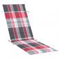 Preview: Sonnenliegen-Auflage Rot Karomuster 186x58x3 cm Oxford-Gewebe